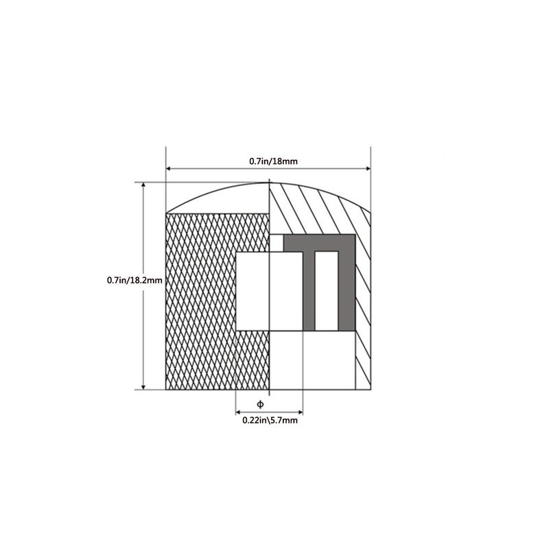 LGEGE مقابض الصوت المعدنية LGEGE للتحكم في الصوت لآلة الجيتار الكهربائي والبيس مع مفتاح سداسي داخلي باللون الأسود، 4 قطع - Image 5